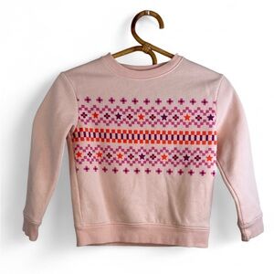 Cat & Jack Patterned Girls Pullover Sweatshirt size XS